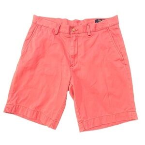 Polo Ralph Lauren Shorts Mens‎ 33 Pink Salmon Classic Fit Chino 9" Inseam